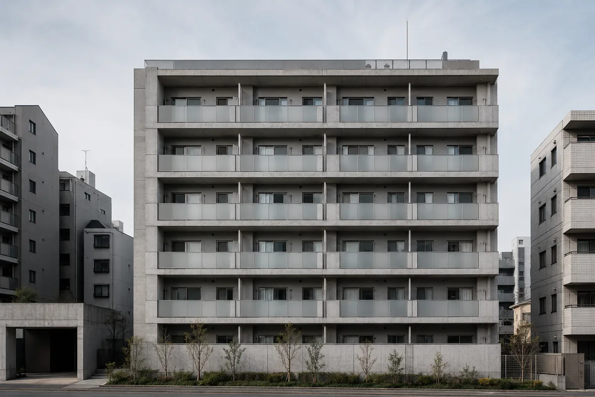 マンション施工実績を紹介するHP画像