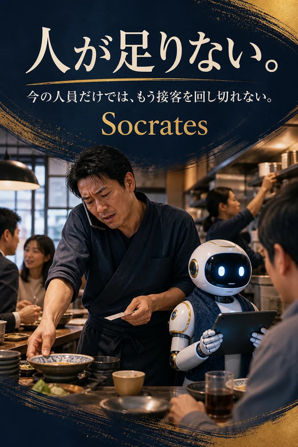 人手不足で接客を回し切れない店舗オーナー