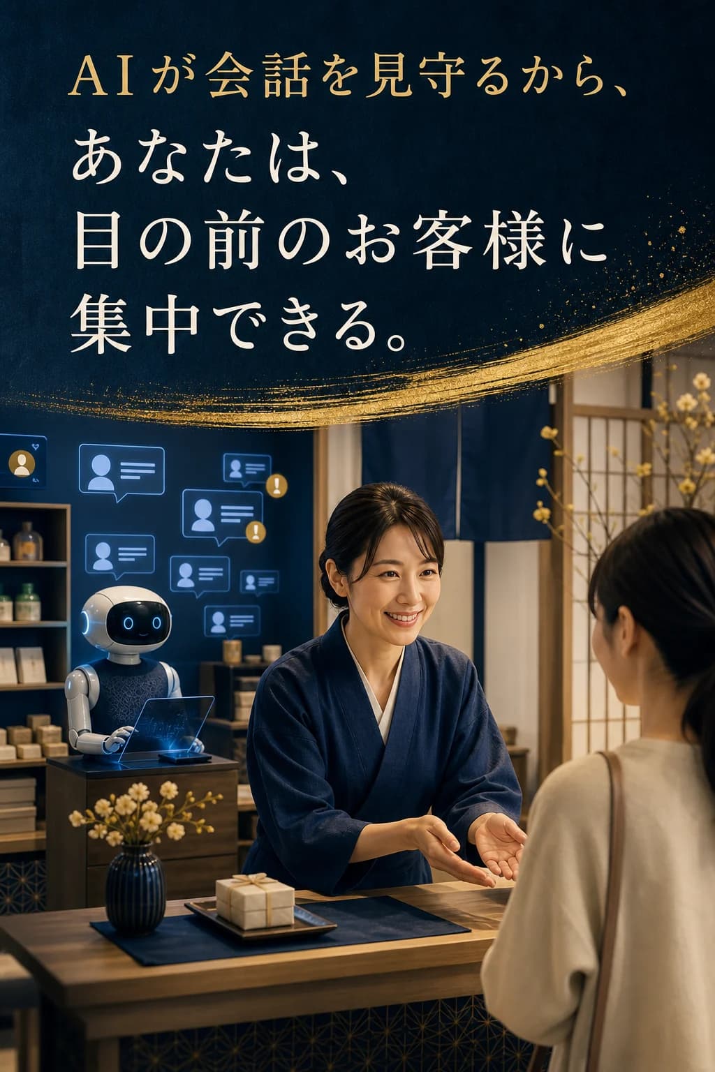 AIの支援で目の前のお客様に集中できる店舗オーナー