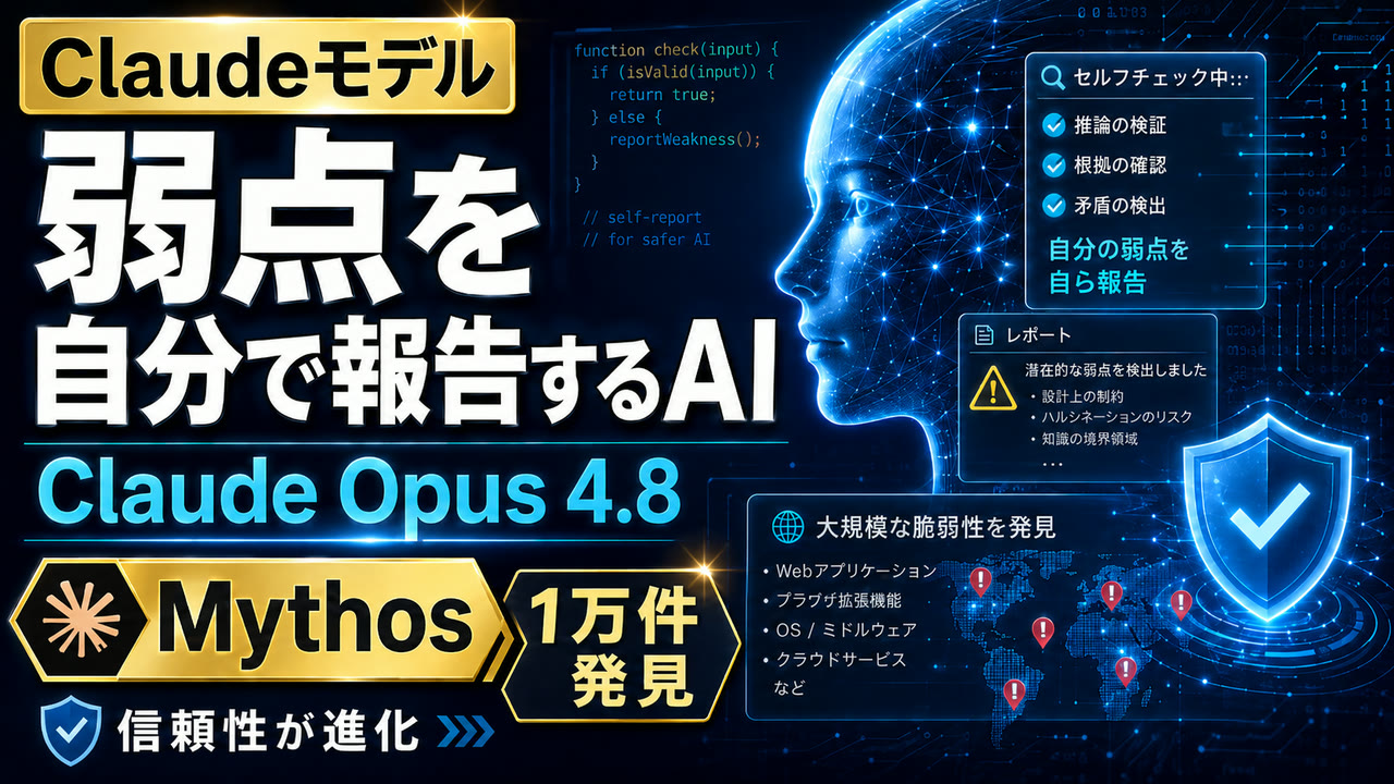 Claude Opus 4.8 新機能解説動画